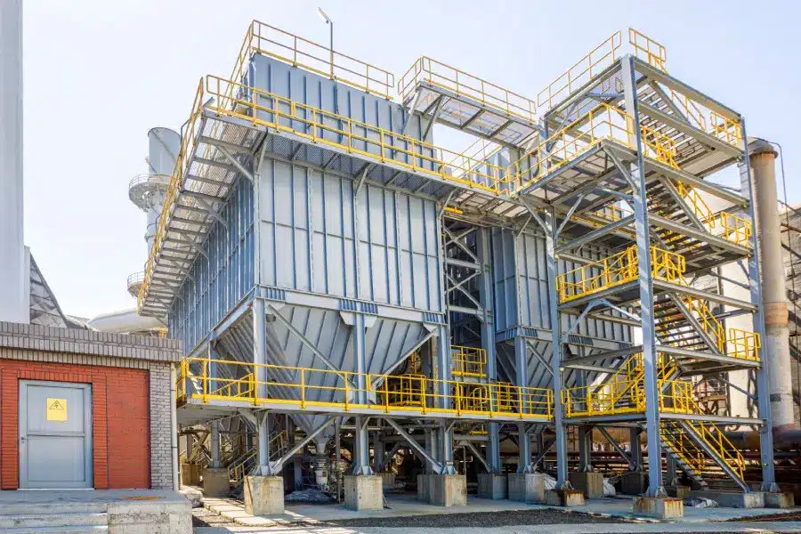 A dust collector bag system.